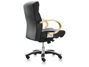 Leather Medium Back Chair CG-P813